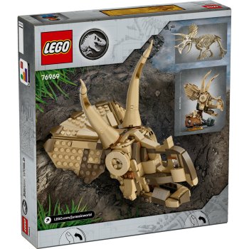 Fosile de dinozaur: craniu de Triceratops
