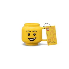 Cana mare LEGO din ceramica – Cap de baiat fericit