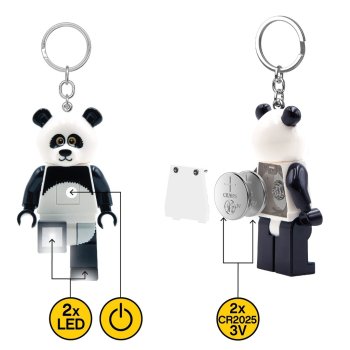 Breloc cu LED LEGO Panda