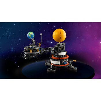 Planeta Pamant si Luna pe orbita