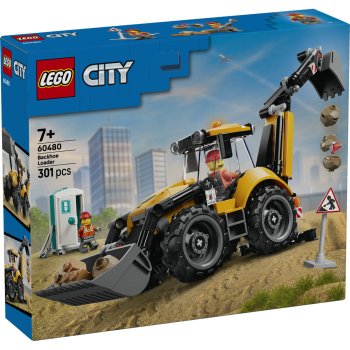 Buldoexcavator galben