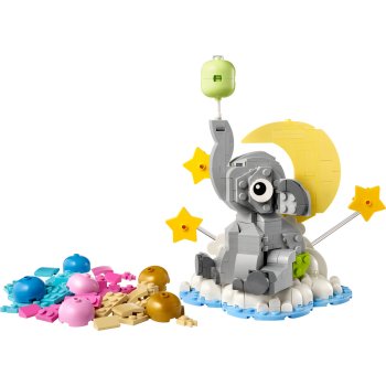 Pui de elefant pe cer