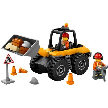 Încarcator pe roti galben pentru constructii