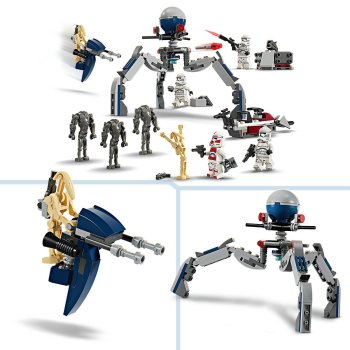 Pachet de lupta: Clone Trooper si droid de lupta