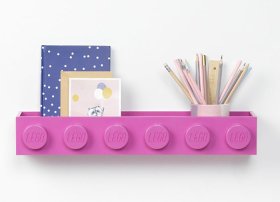 Suport LEGO pentru carti - Roz