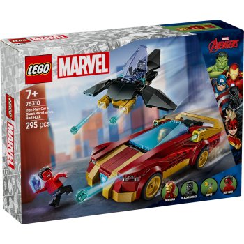 Masina lui Iron Man si Black Panther vs. Hulk cel rosu