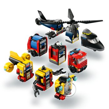 Elicopter, camion de pompieri si submarin remixate