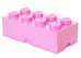 Cutie depozitare LEGO 2x4 roz deschis