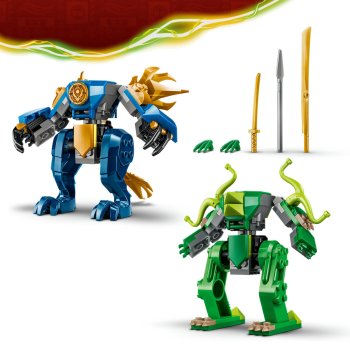 Robotul dragon al lui Jay în luptă