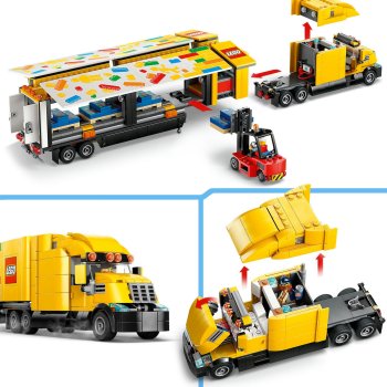Camion galben de livrare 