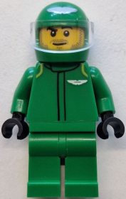 Minifigurină LEGO City Pilot Formula1 Aston Martin cty1837