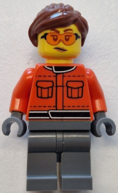 Minifigurină LEGO City Membru Garaj Formula1(femeie)cty1841