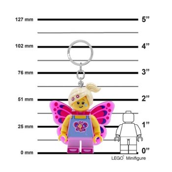 Breloc LEGO Iconic cu LED - Fata Fluture