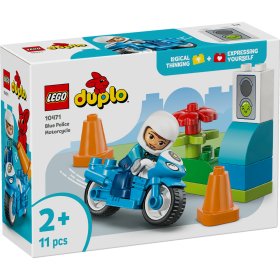 Motocicletă albastră de poliție