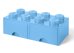 Cutie depozitare LEGO 2x4 cu sertare, albastru deschis