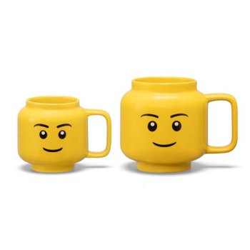 Cana mica  LEGO din ceramica – Cap de baiat