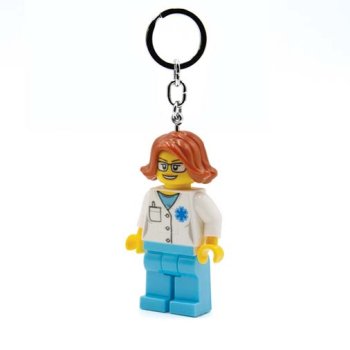 Breloc LEGO Iconic cu LED - Femeie Doctor