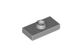 Placă netedă modificată 2 X 1 knob