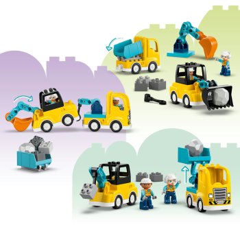 Vehicule de construcții 3 în 1
