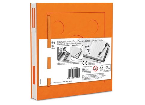 Agenda cu pix LEGO - Portocaliu