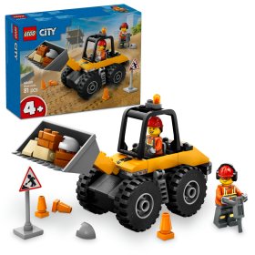 Încarcator pe roti galben pentru constructii