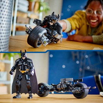 Figurina de constructie Batman™ si motocicleta Bat-Pod