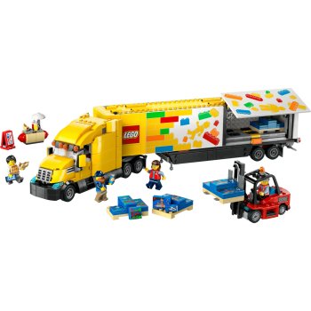 Camion galben de livrare 