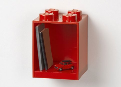 Raft Caramida LEGO 2x2 - Rosu