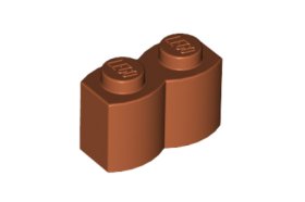 Cărămidă curbată 1 X 2 buşteni
