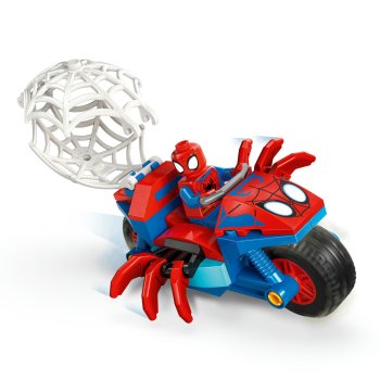 Spidey pe motocicletă vs Rhino