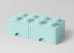 Cutie depozitare LEGO 2x4 cu sertare, aqua