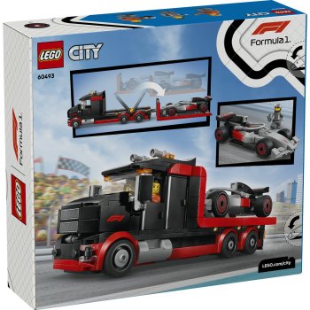Camion de prezentare F1® cu mașină de curse Audi F1