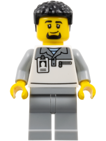 Minifigurină LEGO City Șofer camion F1 cty1839