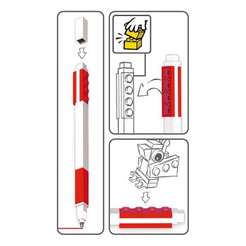 Pix cu gel LEGO - rosu