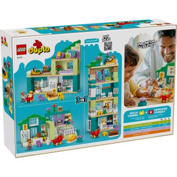 Casă modernă de familie 3 în 1, cu figurine