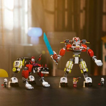 Robotul tigru al lui Cooper si masina hot rod a lui Zero
