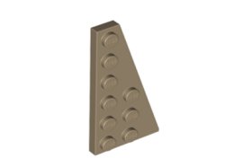 Placă 6 X 3 modificată unghi dreapta