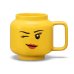 Cana mare LEGO din ceramica – Fata care face cu ochiul