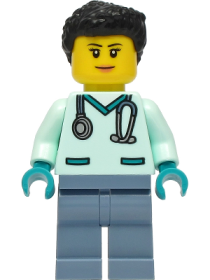 Minifigurină LEGO Veterinar Fată