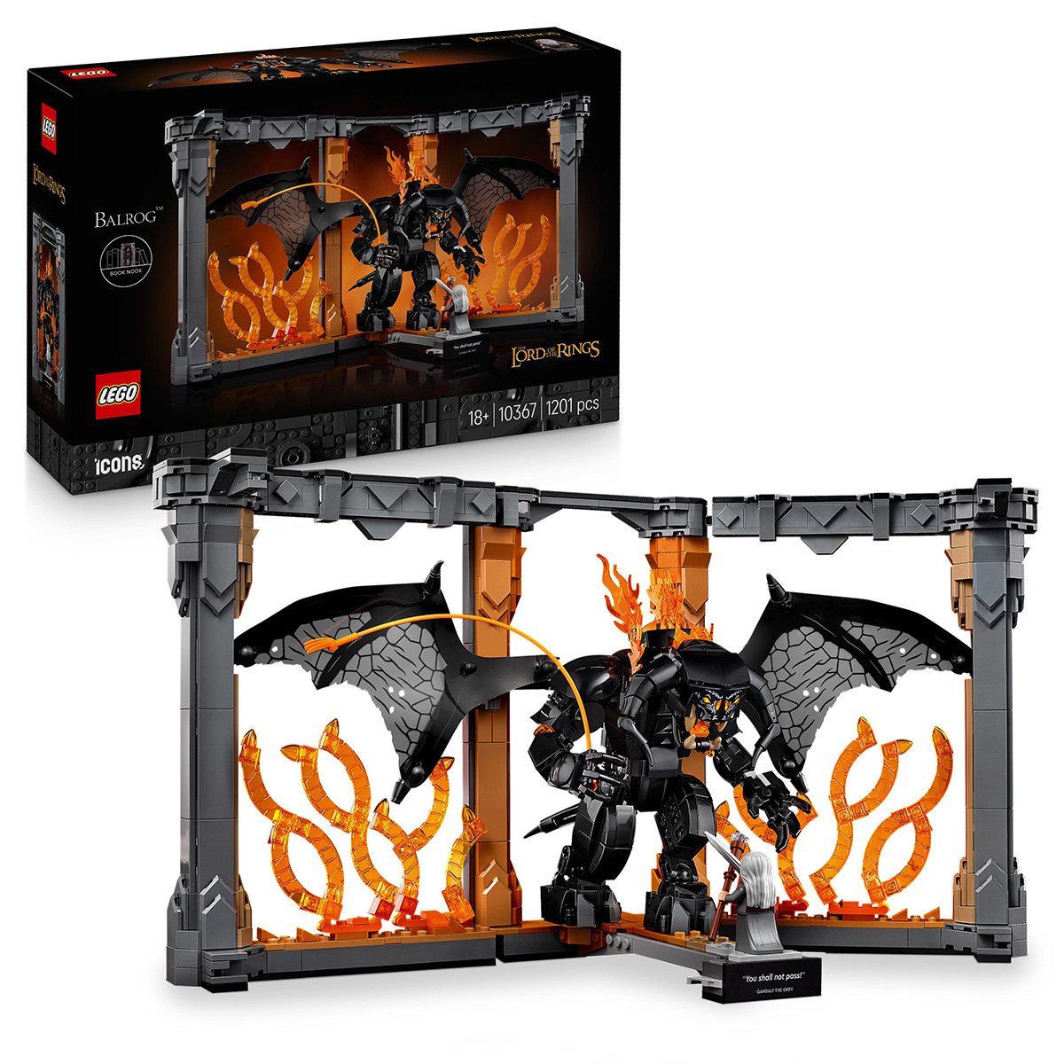 Stapânul inelelor: Diorama pentru biblioteca cu un Balrog