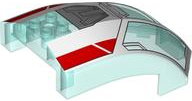 Parbriz curbat 10 x 6 x 4 decorat