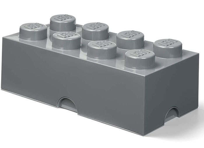 Cutie depozitare LEGO 2x4 gri inchis (40041754)