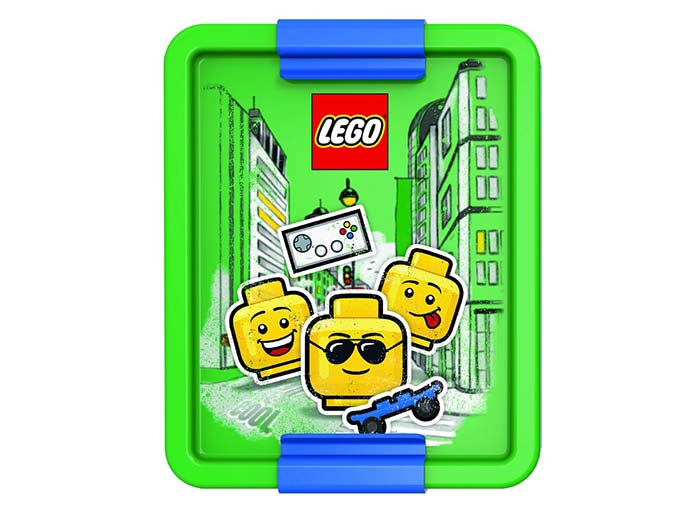 Cutie pentru sandwich LEGO Iconic albastru-verde