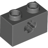 Cărămidă technic 2 X 1 cu gaură ax