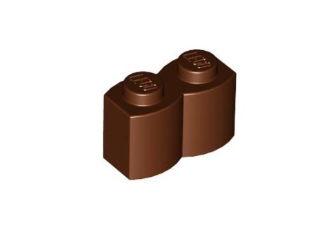 Cărămidă curbată 1 X 2 buşteni
