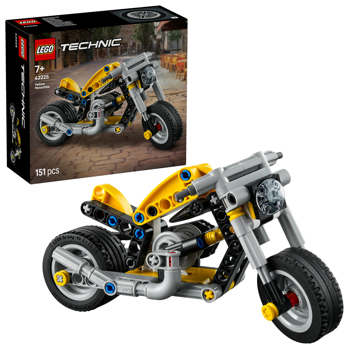 Motocicletă galbenă