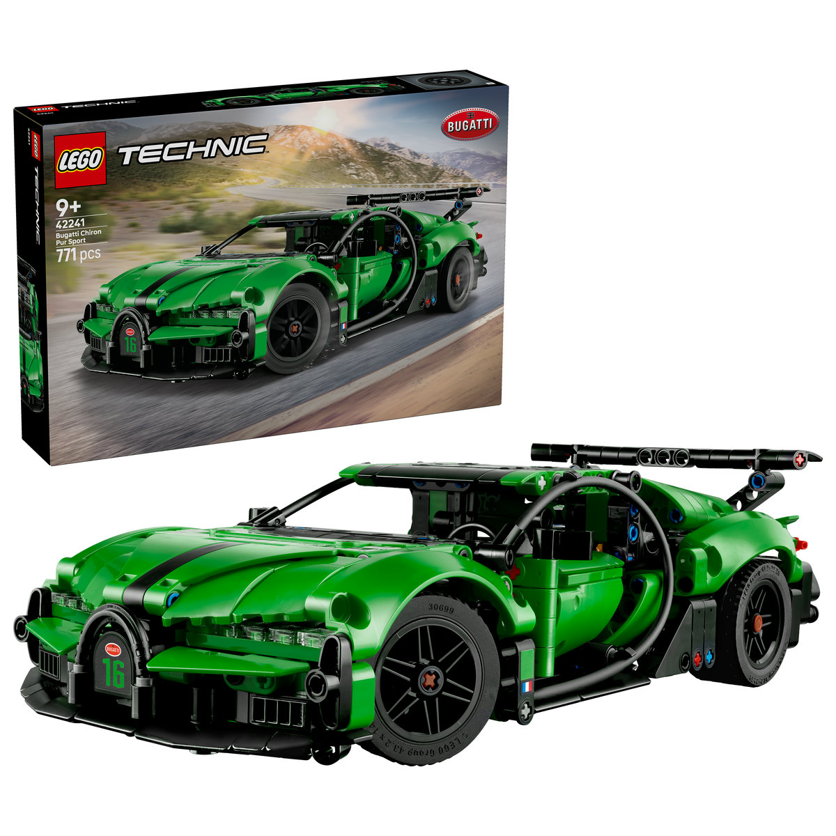 Hipermașina Bugatti Chiron Pur Sport verde