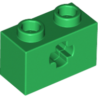 Cărămidă technic 2 X 1 cu gaură ax