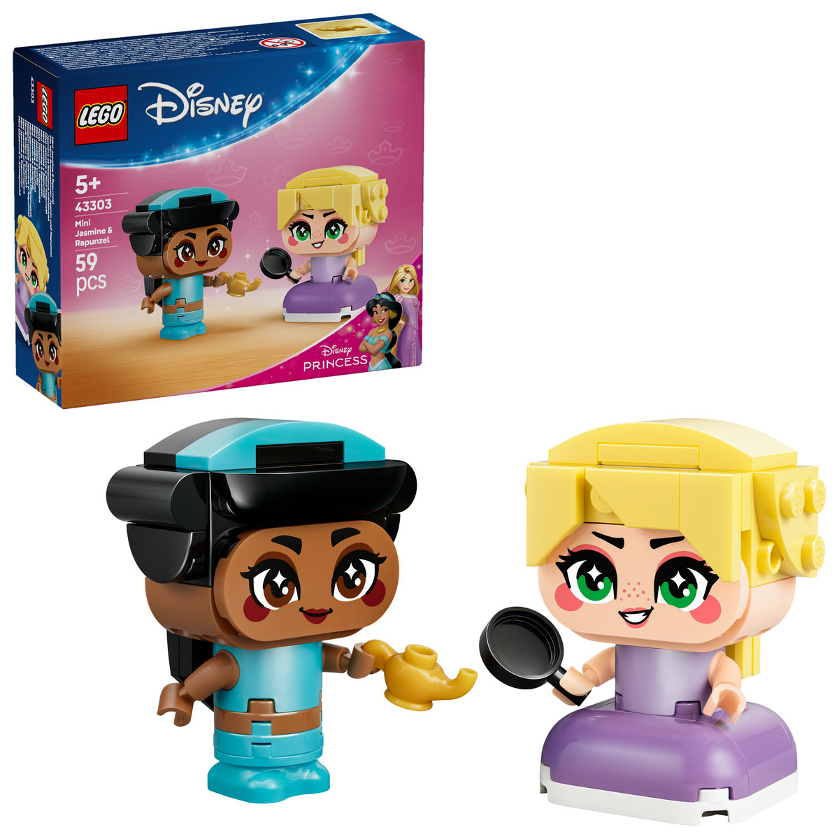 Miniprințesele Jasmine și Rapunzel