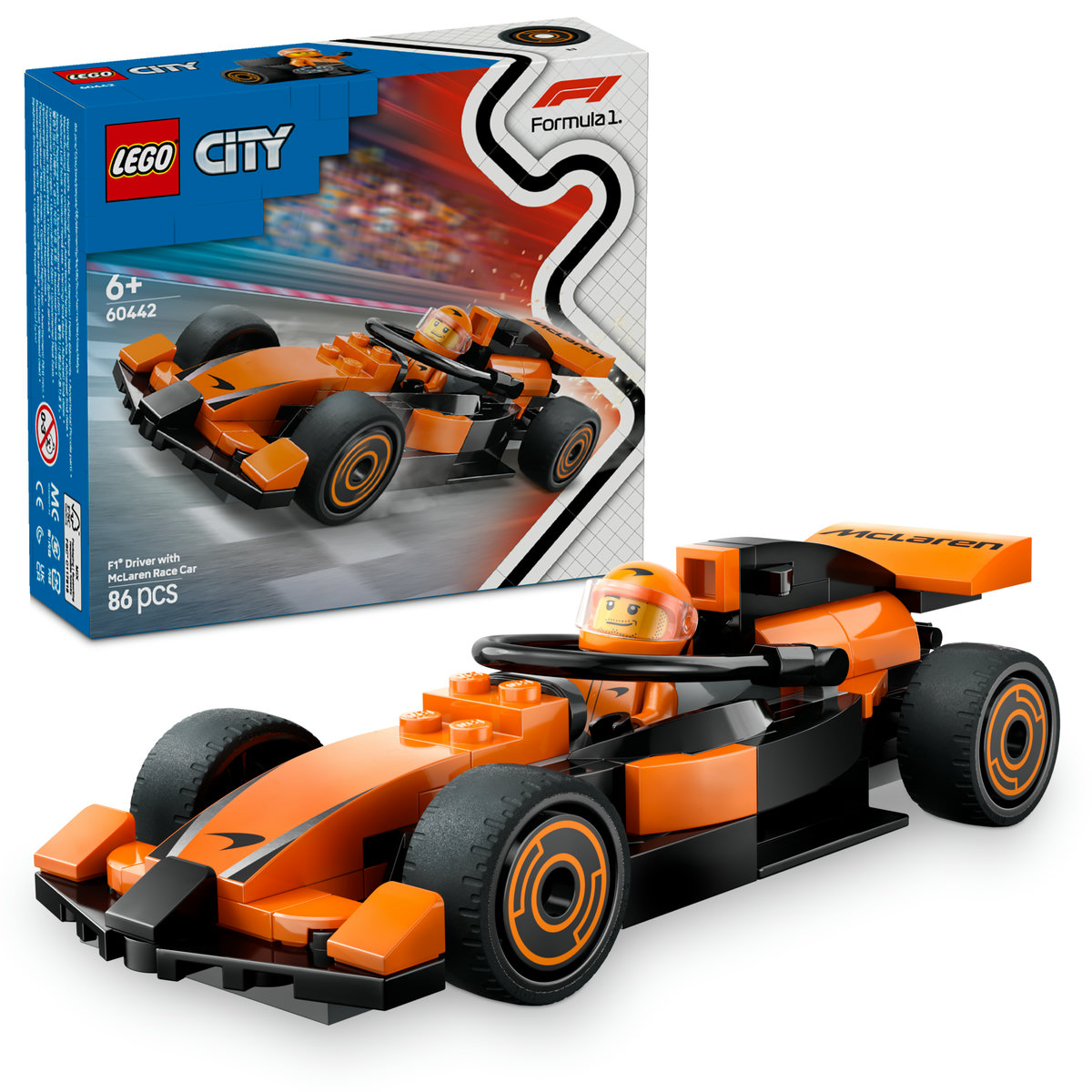 Pilot F1 cu masina de curse McLaren
